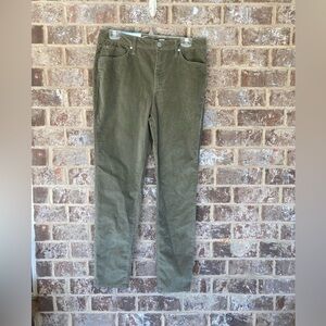 Seven7 Ultra High Rise Skinny Corduroy Dusty Olive  Pants NEW Women's Si…